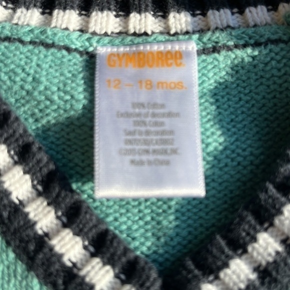 Gymboree dog v neck toddler sleeveless cotton sweater‎ size 12-18 months - Picture 3 of 3